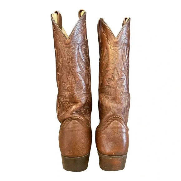 Dan Post Milwaukee Antique Brown Leather Western Casual Boots Men's Size 9D - Picture 3 of 12